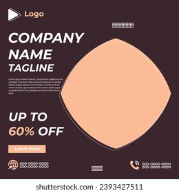 Leather jacket upto sale social media facebook post design | jacket post design | modern fashion jacket | jacket banner template design | clothing product design, promotion clothing instagram template