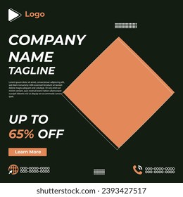 Leather jacket upto sale social media facebook post design | jacket post design | modern fashion jacket | jacket banner template design | clothing product design, promotion clothing instagram template