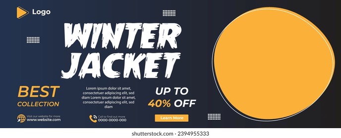 Leather jacket upto sale social media facebook banne design | modern fashion jacket | jacket banner template design | clothing product banner design, promotion clothing instagram template | thumbnail