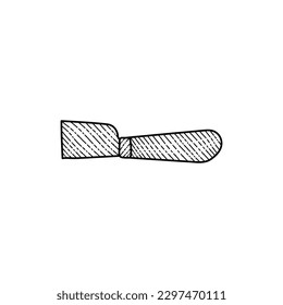 Diseño creativo de la línea de armas con cuchillo de cuero