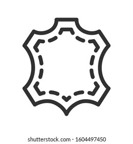 leather, linear icon. Editable stroke
