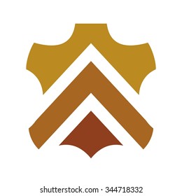 leather logo vector. label of leather. leather icon.