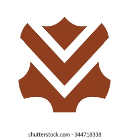 leather logo vector. label of leather. leather icon.