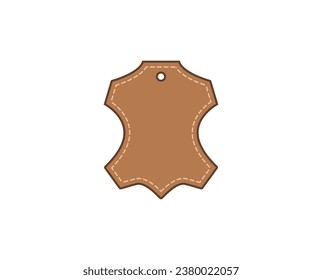 Icono de cuero, material. Ilustración vectorial.