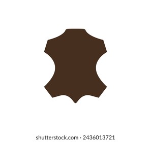 Icono de cuero, material. Ilustración vectorial.