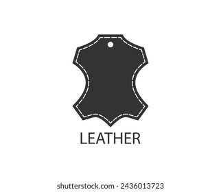 Leather, material icon. Vector illustration.