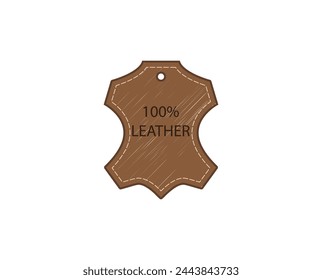 Leather, material icon. Vector illustration.
