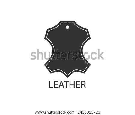Leather, material icon. Vector illustration.