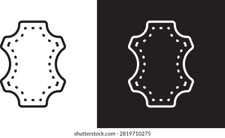 Leather material icon vector mark for web..