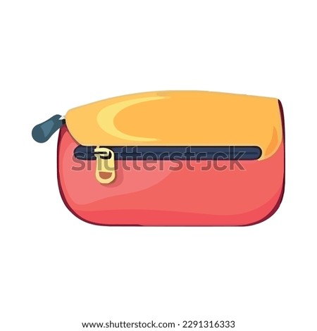 leather pencils case icon isolated