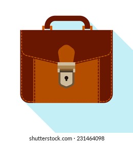 leather portfolio flat
