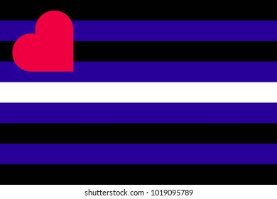 Leather pride emblem, flat icon. Canvas for fetishists. Vector illustration of a colorful element
