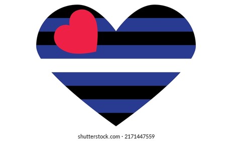 Bandera del Orgullo del Cuero. cuero de la bandera, látex y bdsm. Símbolo de fetichistas de cuero, practicantes de sadomasoquismo, BDSM o prácticas conexas.