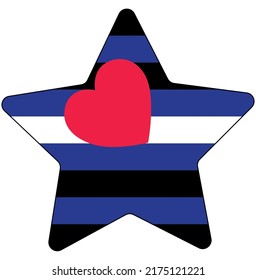 Leather Pride Flag. flag Leather, latex and bdsm. Symbol for leather fetishists, practitioners of sadomasochism, BDSM or related practices.