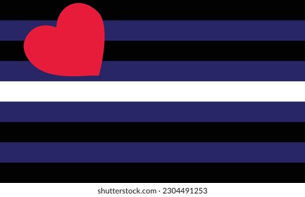Bandera del Orgullo del Cuero. La bandera del orgullo del cuero es un símbolo utilizado por la subcultura del cuero desde los años 90. 