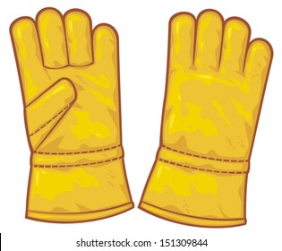 leather protective gloves