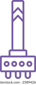 Leather Punch vector icon. Can be used for printing, mobile and web applications.