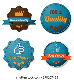 Leather quality labels