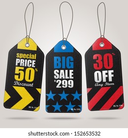 Leather sale tags