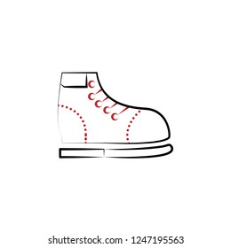 leather, shine, shoe 2 colored line icon. Simple colored element illustration. leather, shine, shoe outline symbol design from laundry and dry set