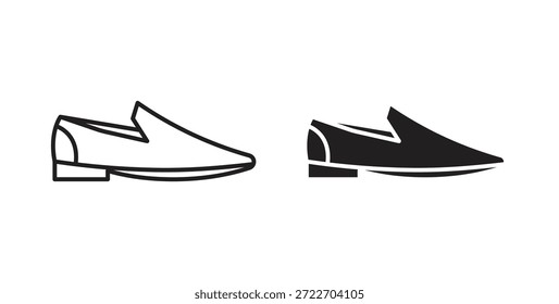 Leather shoes icon isolated vector Illustration. Vector pictogram for web and app