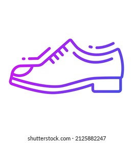 leather shoes icon, trendy Style, Isolated on White Background, Stock vector illustrations.
