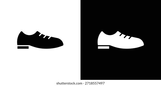 Ilustração de vetor de ícone de sapatos de couro - ícones de vetor de estilo preto de alta qualidade
