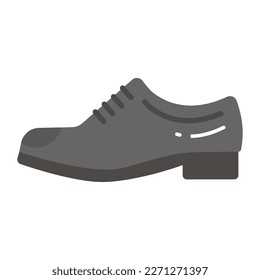 Leather shoes vector design in trendy style, premium icon