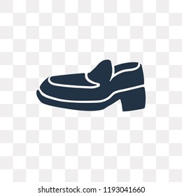 Leather Shoes vector icon isolated on transparent background, Leather Shoes transparency concept can be used web and mobile