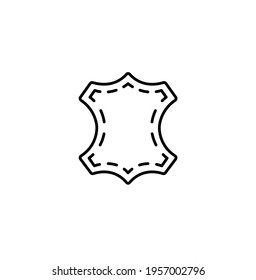 Leather simple thin line icon vector illustration