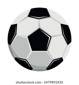 leather soccer ball. Soccer balls or football ball.  Vector illustration. Eps 10.