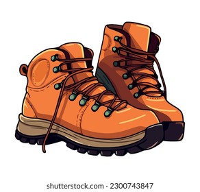 leather sports boots design icon isolated