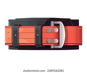leather strap accessory icon isolated