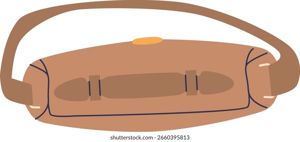 Mala de couro saco ilustração vetor