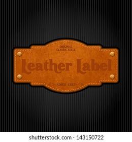 leather tag label texture vector jean old badge symbol premium vector leather label leather tag label texture vector jean old badge symbol premium classic background scene edge sign elderly fancy vint