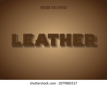 Leather Text Created By Leather Effect