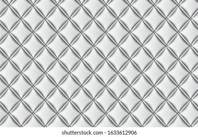 Leather upholstered sofa. background Silver color. patterns texture with diagonal lines. Vector background can be used in cover design, texture furniture, Leather upholstery leather,Vintage. illustrat