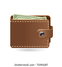 leather wallet icon
