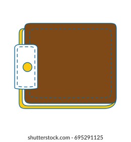 Leather wallet symbol