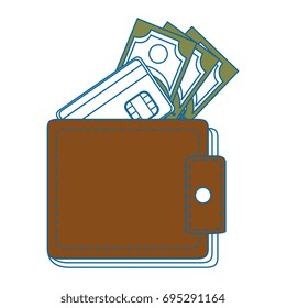 Leather wallet symbol