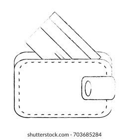 Leather wallet symbol