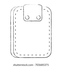 Leather wallet symbol