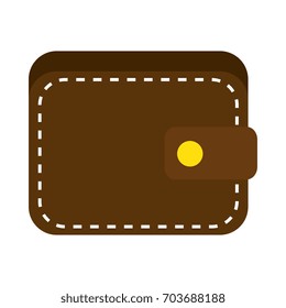 Leather wallet symbol