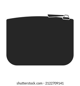 Leather wallet vector icon.Black vector icon isolated on white background leather wallet.