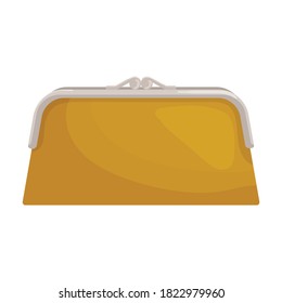 Leather wallet vector icon.Cartoon vector icon isolated on white background leather wallet.