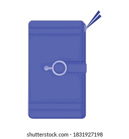 Leather wallet vector icon.Cartoon vector icon isolated on white background leather wallet.