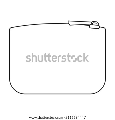 Leather wallet vector icon.Outline vector icon isolated on white background leather wallet.