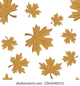 leave and branches texture seamless pattern