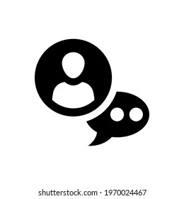 Leave a comment icon (vector illustration)