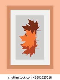 leave concept art frame vector created can be used anywhere easily.
